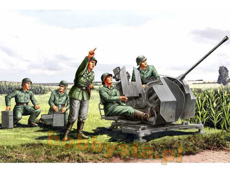 Obsługa niemieckiego działa przeciwlotniczego 20mm Flak38 - zdjęcie 1 Obsługa niemieckiego działa przeciwlotniczego 20mm Flak38 - zdjęcie 1