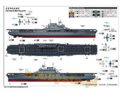 USS Enterprise CV-6 amerykański lotniskowiec II W.Ś. - zdjęcie 4