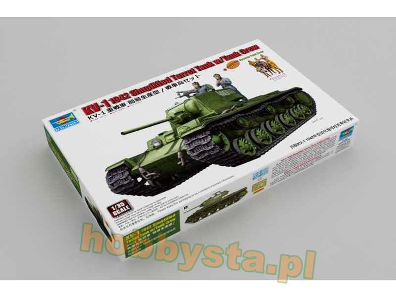 Czołg radziecki KV-1 1942 z uproszczoną wieżą (z załogą) - zdjęcie 1 Czołg radziecki KV-1 1942 z uproszczoną wieżą (z załogą) - zdjęcie 1