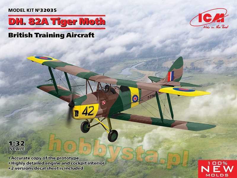 DH. 82A Tiger Moth British Training Aircraft  - zdjęcie 1