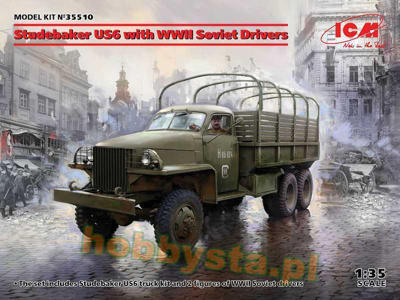 Studebaker US6 with WWII Soviet Drivers - zdjęcie 1 Studebaker US6 with WWII Soviet Drivers - zdjęcie 1