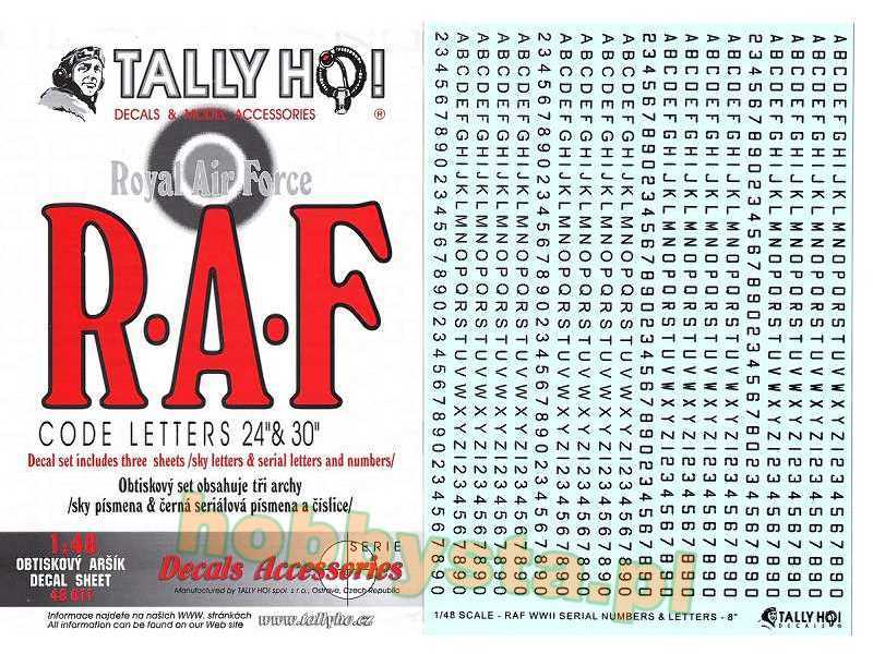 RAF Code Letters - zdjęcie 1 RAF Code Letters - zdjęcie 1
