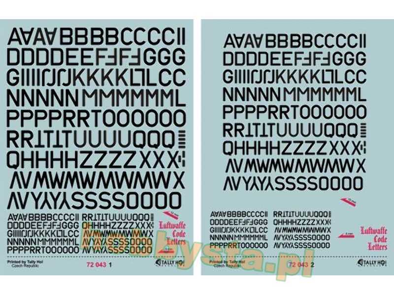 Luftwaffe Code Letter - zdjęcie 1 Luftwaffe Code Letter - zdjęcie 1