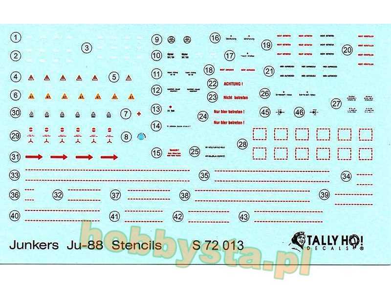 Ju 88 Stencils - zdjęcie 1