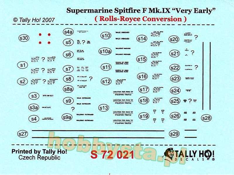 Spitfire F Mk.Ix Early - zdjęcie 1 Spitfire F Mk.Ix Early - zdjęcie 1