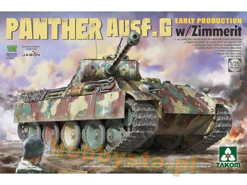 Panther Ausf.G wczesna produkcja z zimmeritem - zdjęcie 1 Panther Ausf.G wczesna produkcja z zimmeritem - zdjęcie 1