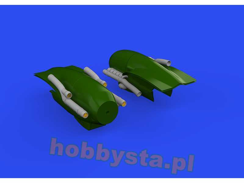 Bf 110G-4 exhaust stacks 1/48 - Eduard - zdjęcie 1 Bf 110G-4 exhaust stacks 1/48 - Eduard - zdjęcie 1