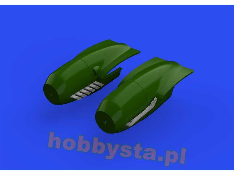 Bf 110C/ D/E exhaust stacks 1/48 - zdjęcie 1 Bf 110C/ D/E exhaust stacks 1/48 - zdjęcie 1