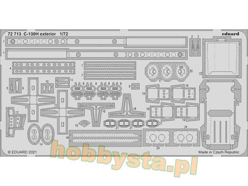 C-130H exterior 1/72 - Zvezda - zdjęcie 1 C-130H exterior 1/72 - Zvezda - zdjęcie 1