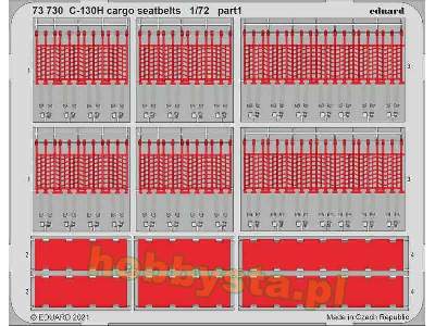 C-130H cargo seatbelts 1/72 - Zvezda - zdjęcie 1
