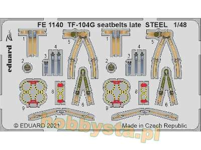 TF-104G seatbelts late STEEL 1/48 - zdjęcie 1