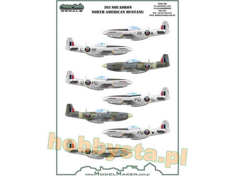 Squadron North Ameriacan Mustangs Mask + Decal - zdjęcie 1