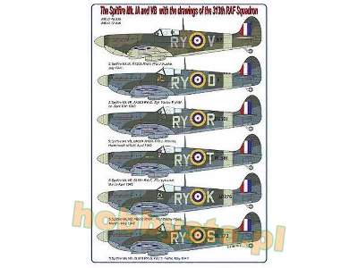 The Spitfire Mk.Ia And Vb With Drawings Of The 313th RAF Squadro - zdjęcie 1