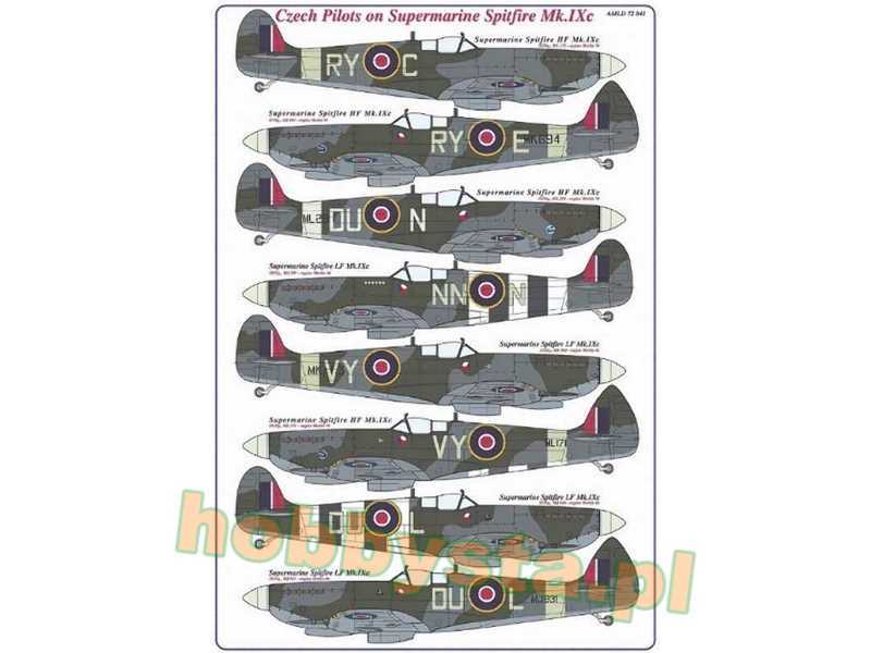 Czech Pilots On Supermarine Spitfire Mk.Ixc - zdjęcie 1 Czech Pilots On Supermarine Spitfire Mk.Ixc - zdjęcie 1