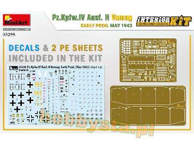 Pz.Kpfw.Iv Ausf. H Vomag maj 1943  wczesny Z WNĘTRZEM - zdjęcie 2