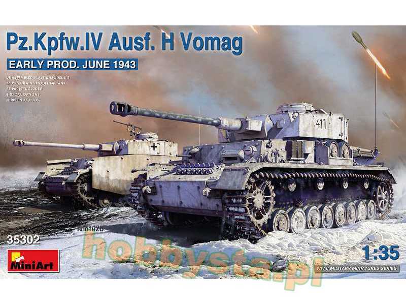 Pz.Kpfw.Iv Ausf. H Vomag wczesny - czerwiec 1943 - zdjęcie 1 Pz.Kpfw.Iv Ausf. H Vomag wczesny - czerwiec 1943 - zdjęcie 1
