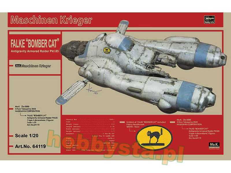 Falke Antigravity Armored Raider Pkf.85 Bomber Cat With Embroide - zdjęcie 1