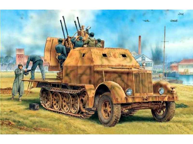 Ciągnik Sd.Kfz.7/1 2cm Flakvierling 38 w/Armor Cab - zdjęcie 1 Ciągnik Sd.Kfz.7/1 2cm Flakvierling 38 w/Armor Cab - zdjęcie 1