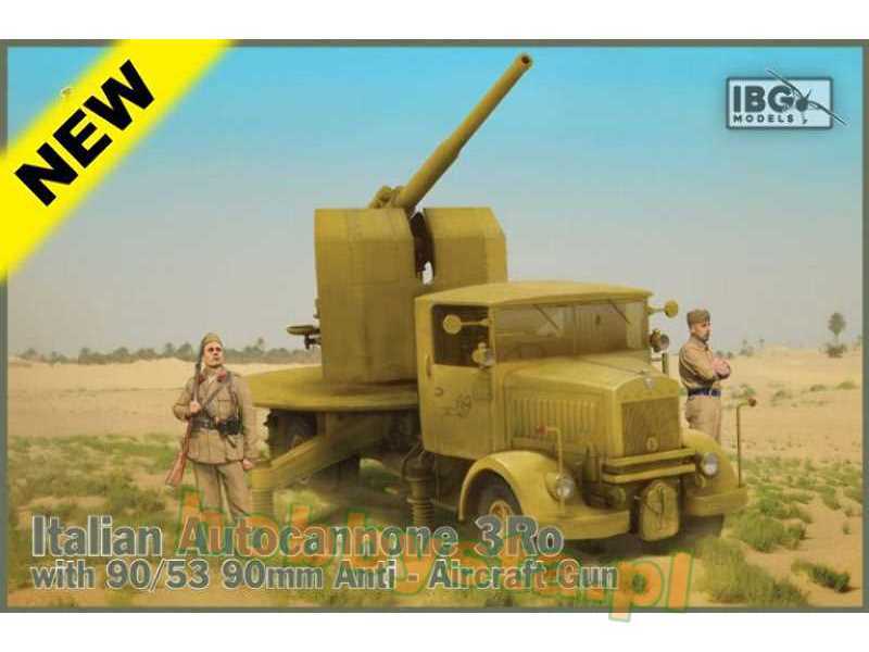 Autocannone 3Ro with 90/53 90mm włoskie działo przeciwlotnicze - zdjęcie 1 Autocannone 3Ro with 90/53 90mm włoskie działo przeciwlotnicze - zdjęcie 1