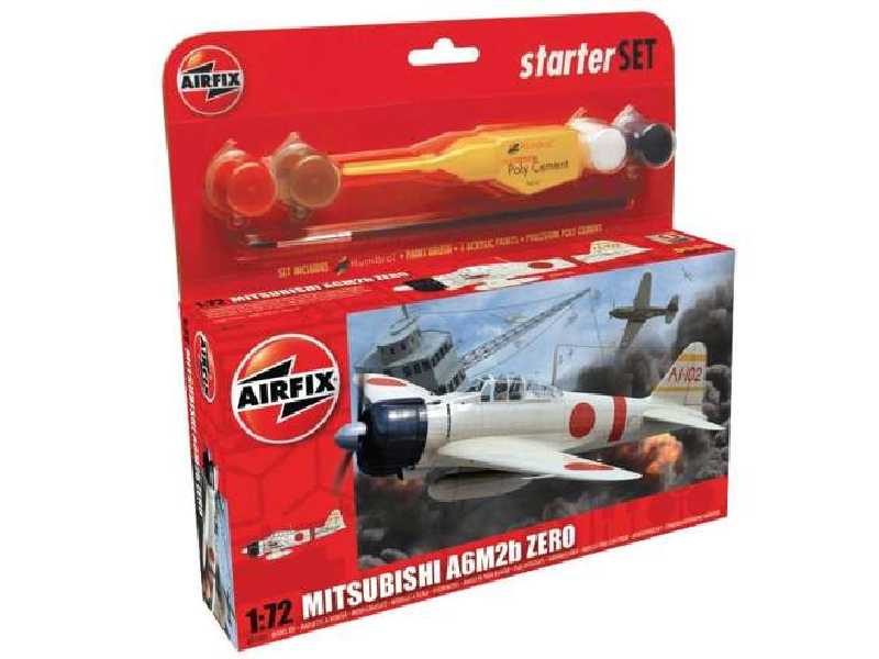 Mitsubishi A6M2b Zero - Zestaw startowy - zdjęcie 1 Mitsubishi A6M2b Zero - Zestaw startowy - zdjęcie 1