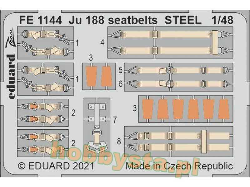 Ju 188 seatbelts STEEL 1/48 - zdjęcie 1 Ju 188 seatbelts STEEL 1/48 - zdjęcie 1
