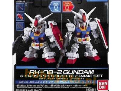 Rx-78-2 Gundam & CroSS Silhouette Frame Set (Gundam 81353) - zdjęcie 1