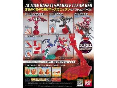 Action Base 2 Sparkle Clear Red (Gundam 80126p) - zdjęcie 1