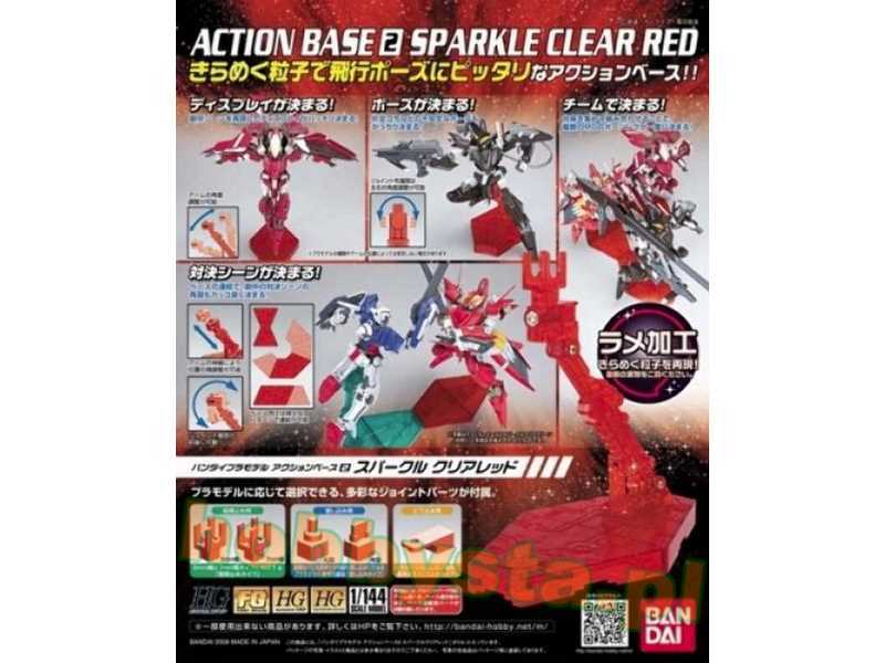 Action Base 2 Sparkle Clear Red (Gundam 80126p) - zdjęcie 1 Action Base 2 Sparkle Clear Red (Gundam 80126p) - zdjęcie 1
