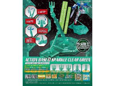 Action Base 1 Sparkle Clear Green (Gundam 58283) - zdjęcie 1