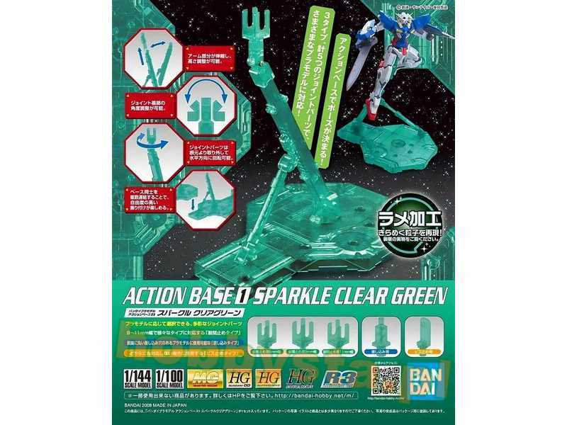 Action Base 1 Sparkle Clear Green (Gundam 58283) - zdjęcie 1 Action Base 1 Sparkle Clear Green (Gundam 58283) - zdjęcie 1