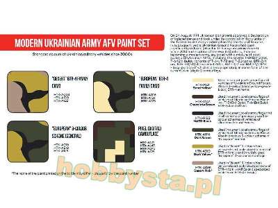 Htk-as112 Modern Ukrainian Army Afv Paint Set - zdjęcie 2