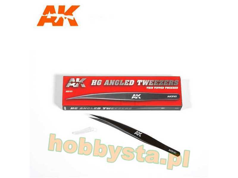 Hg Angled Tweezers 01 Thin Tipped - zdjęcie 1 Hg Angled Tweezers 01 Thin Tipped - zdjęcie 1