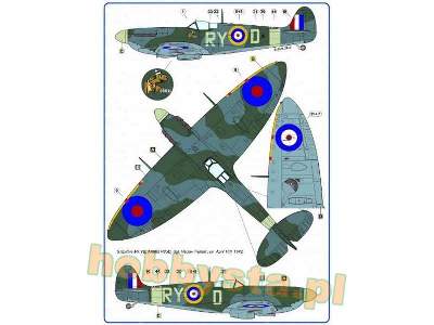 The Spitfire Mk.Ia And Vb With Drawings Of The 313th RAF Squadro - zdjęcie 4