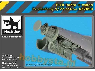 F-18 Radar + Canon For Academy - zdjęcie 1