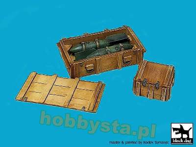 WW Ii Luftwaffe Bomb Sc 50 + Crate Box N°2 - zdjęcie 2