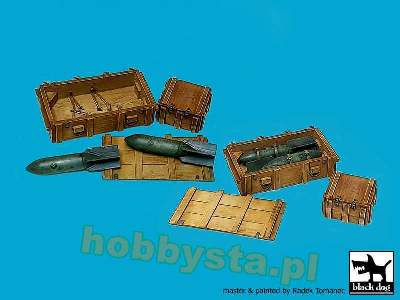 WW Ii Luftwaffe Bomb Sc 50 + Crate Boxes - zdjęcie 2