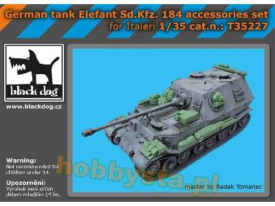 German Tank Elefant Sd.Kfz. 184 Accessories Set For Italeri - zdjęcie 1