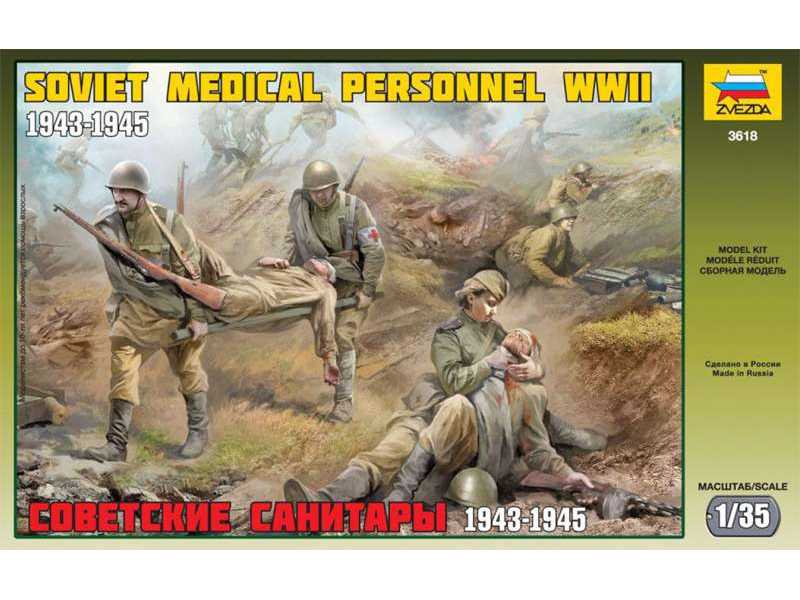 Figurki Sowieccy sanitariusze 1943-45 - zdjęcie 1 Figurki Sowieccy sanitariusze 1943-45 - zdjęcie 1