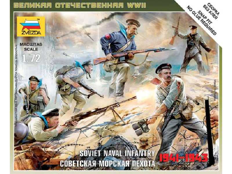 Figurki Sowiecka piechota morska1941-43 - zdjęcie 1 Figurki Sowiecka piechota morska1941-43 - zdjęcie 1