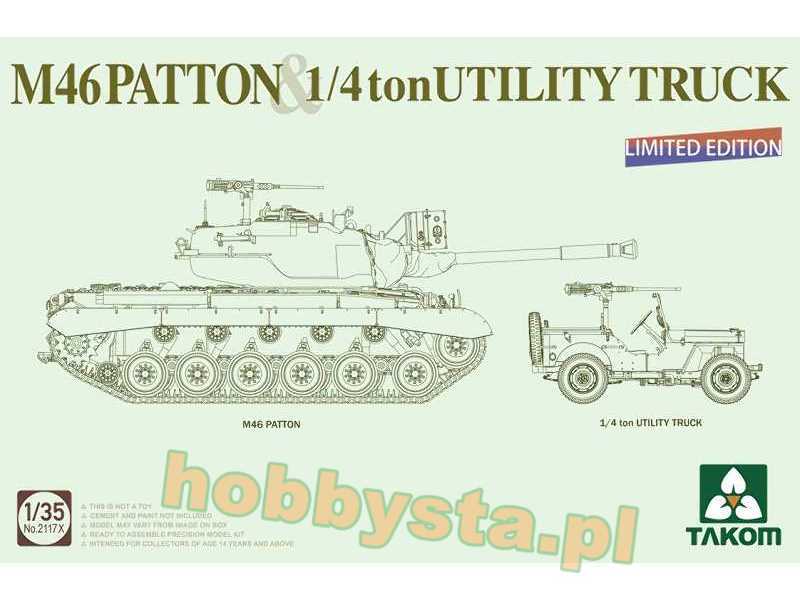 M46 Patton & 1/4 ton Utility Truck Willys Jeep - zdjęcie 1 M46 Patton & 1/4 ton Utility Truck Willys Jeep - zdjęcie 1