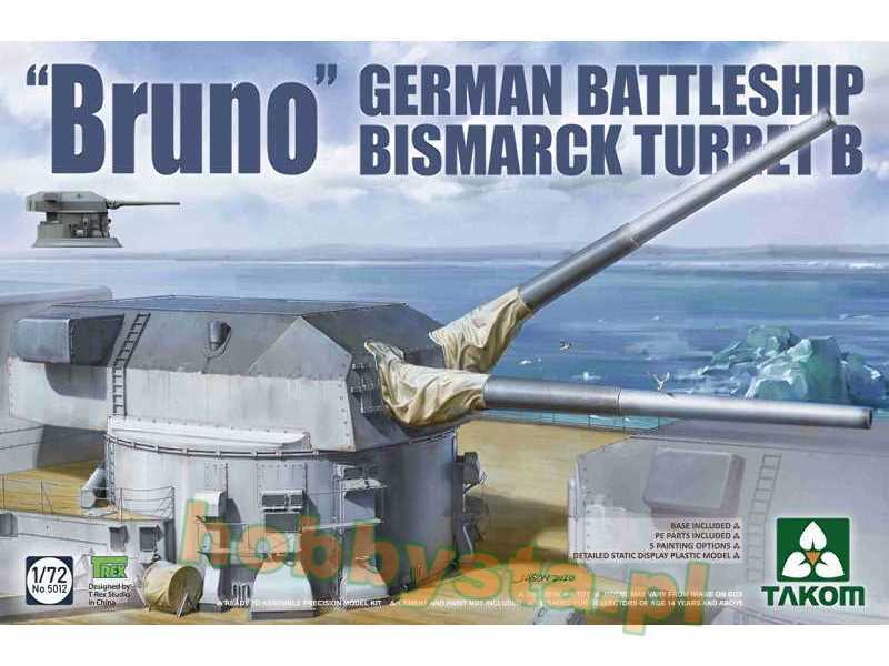 Bruno Turret B - wieża dziobowa pancernika Bismarck - zdjęcie 1 Bruno Turret B - wieża dziobowa pancernika Bismarck - zdjęcie 1