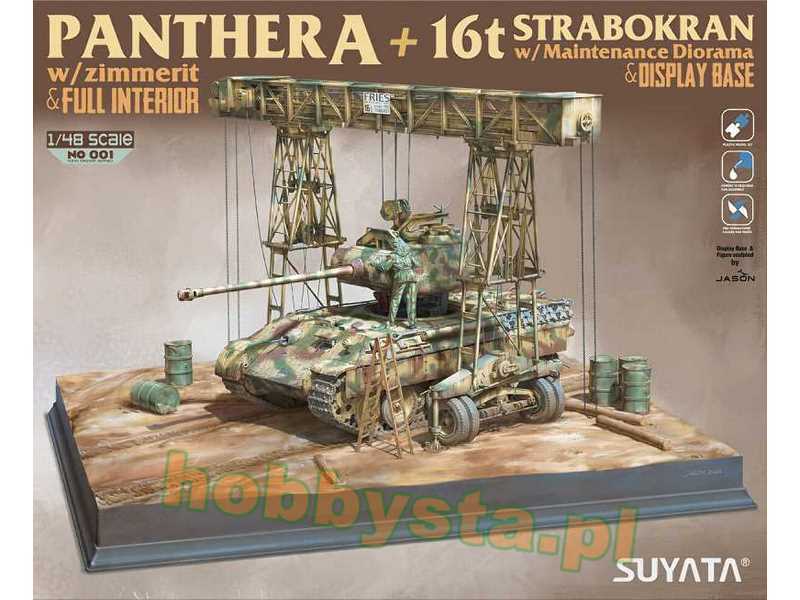 Panther A W/ Zimmerit & Full Interior + 16t Strabokran W/ Mainte - zdjęcie 1 Panther A W/ Zimmerit & Full Interior + 16t Strabokran W/ Mainte - zdjęcie 1