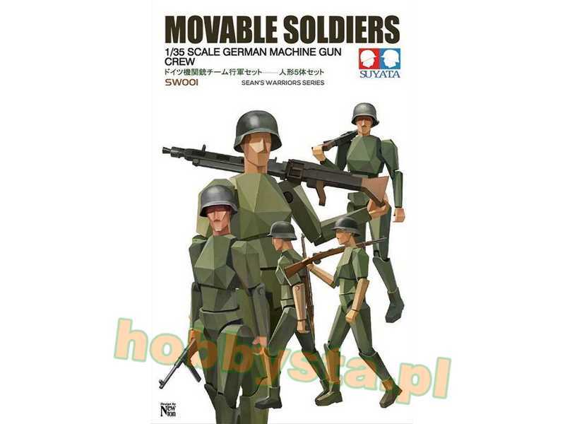 German Machine Gun Crew (Movable Soldiers) - zdjęcie 1 German Machine Gun Crew (Movable Soldiers) - zdjęcie 1