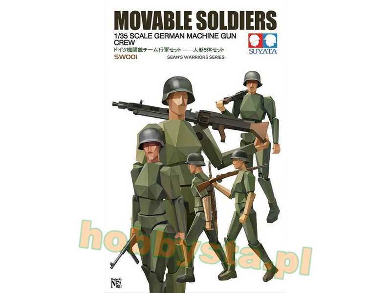 German Machine Gun Crew (Movable Soldiers) - zdjęcie 1