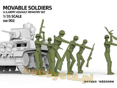 U.S. Army Assault Infantry Set (Movable Soldiers) - zdjęcie 2
