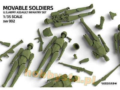 U.S. Army Assault Infantry Set (Movable Soldiers) - zdjęcie 3