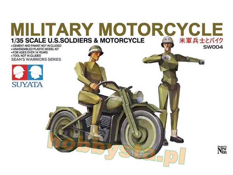 Military Motorcycle (U.S. Soldiers & Motorcycle) - zdjęcie 1 Military Motorcycle (U.S. Soldiers & Motorcycle) - zdjęcie 1