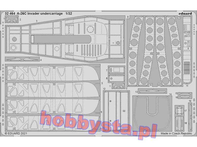 A-26C Invader undercarriage 1/32 - zdjęcie 1 A-26C Invader undercarriage 1/32 - zdjęcie 1