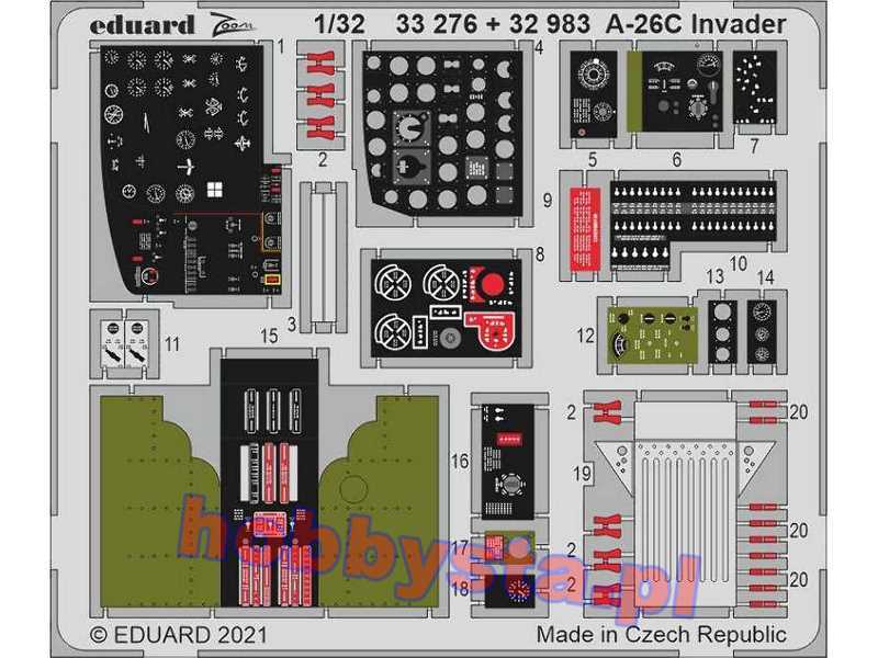 A-26C Invader cockpit interior 1/32 - zdjęcie 1 A-26C Invader cockpit interior 1/32 - zdjęcie 1