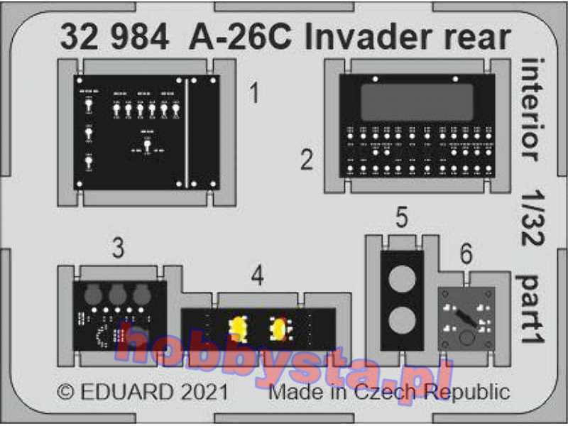 A-26C Invader rear interior 1/32 - zdjęcie 1